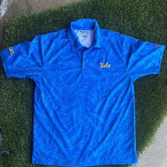 Champion UCLA Bruins Men’s Golf Color Shirt soft Hawaiian Print Size Medium - Picture 1 of 6